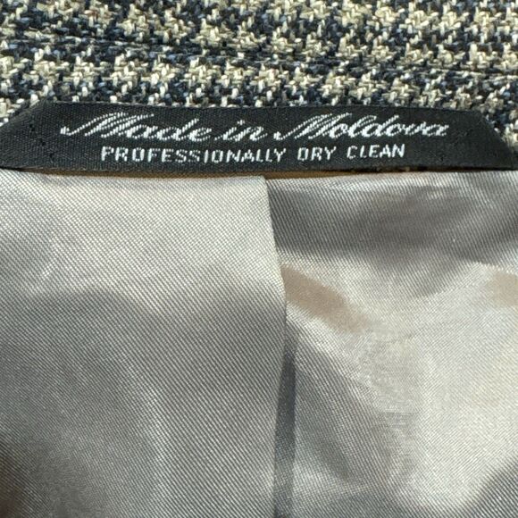 Silk Wool Houndstooth Sport Coat 42R – Tailors Row Deansgate - Picture 11 of 16